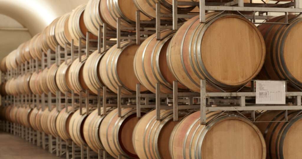 Barriles de vino para exportaciones vino español