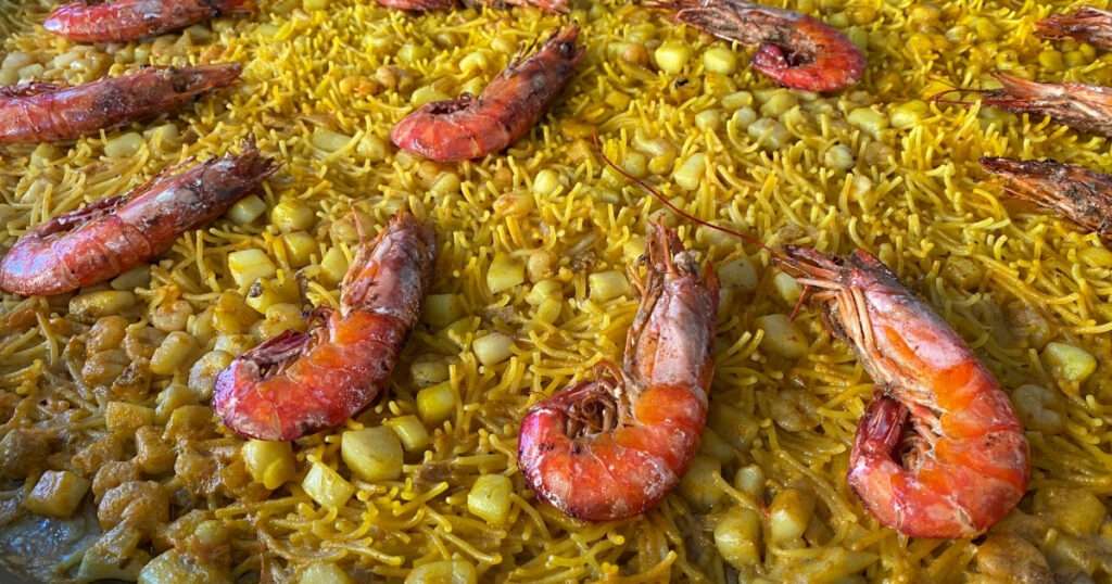 Fideuá de mariscos