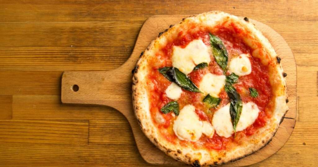 Pizza margarita casera