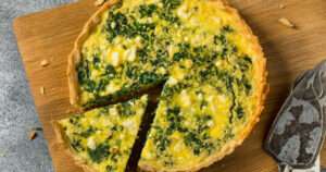 Quiche de espinacas y queso