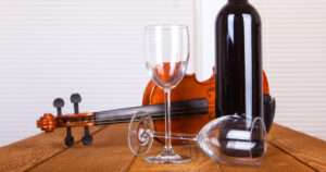 música y vino