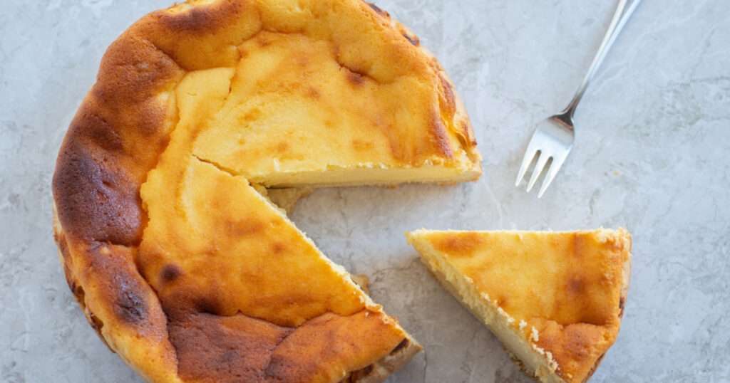 tarta de queso al horno