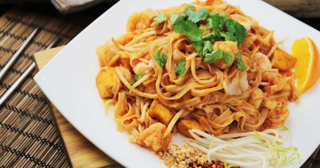 Pad Thai con gambas