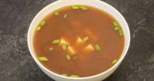 Sopa miso con tofu