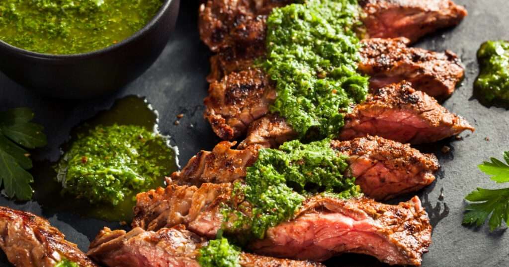 churrasco con chimichurri