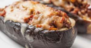 Berenjenas rellenas de verduras
