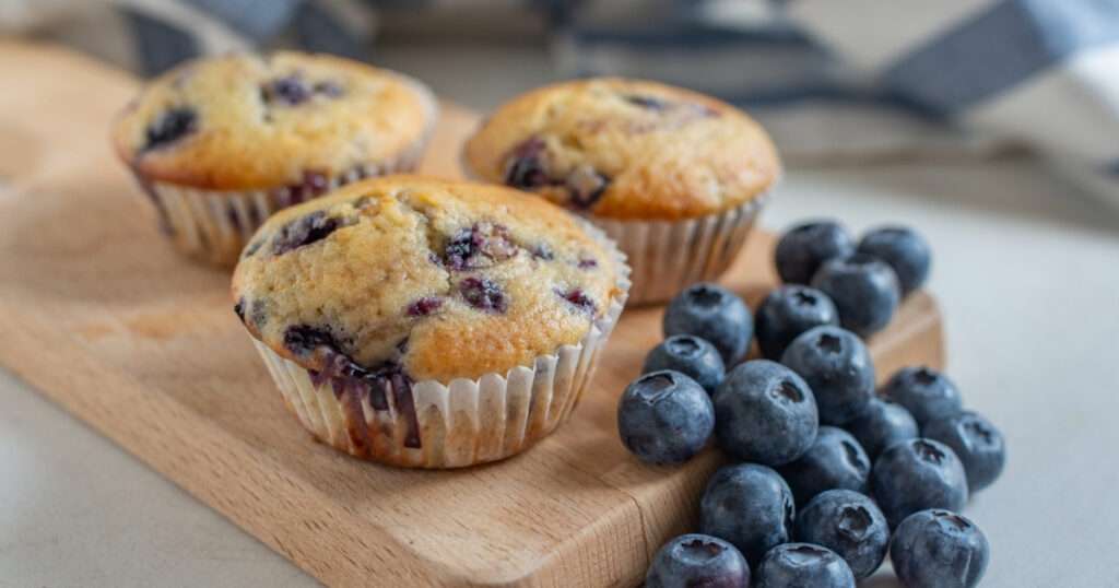 Muffins de arándanos