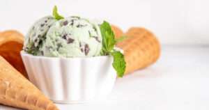 Helado de menta