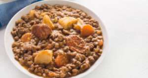 Cazuela de lentejas con chorizo
