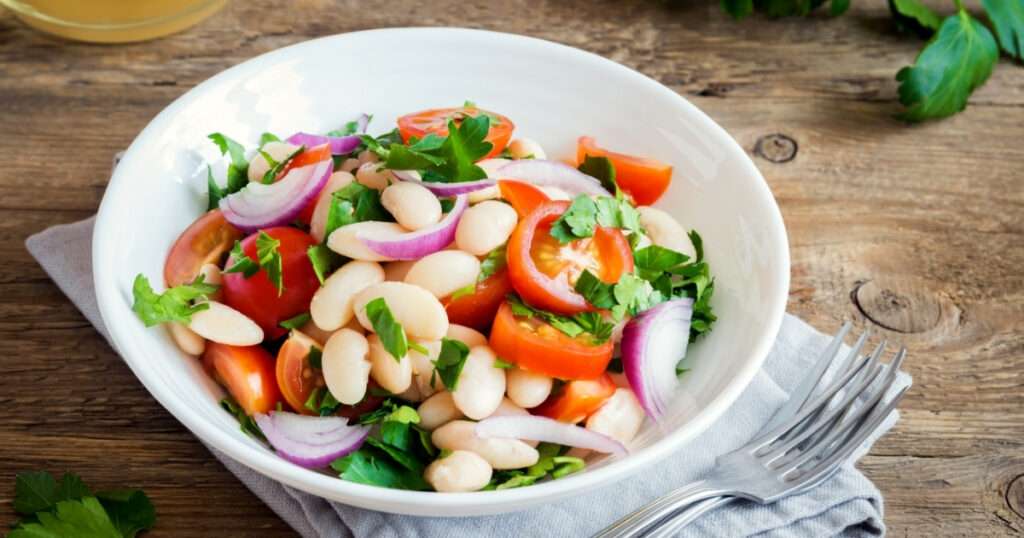 Ensalada de alubias blancas