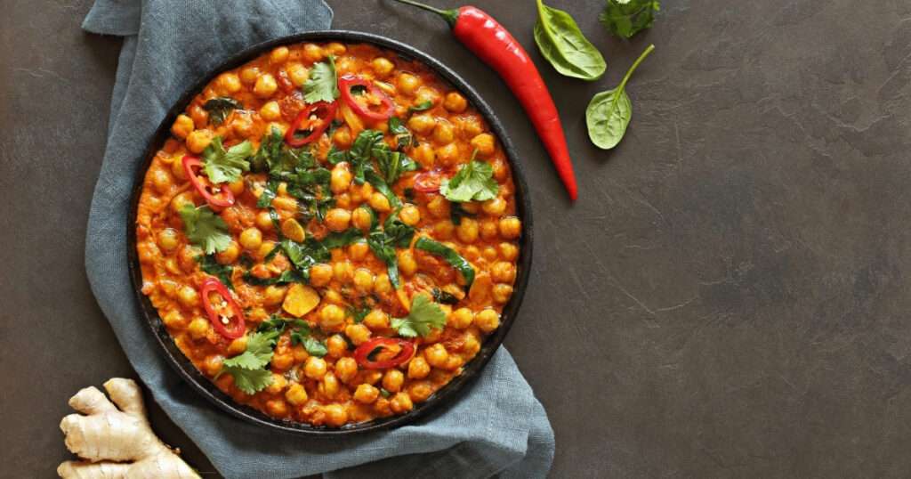 Garbanzos al curry
