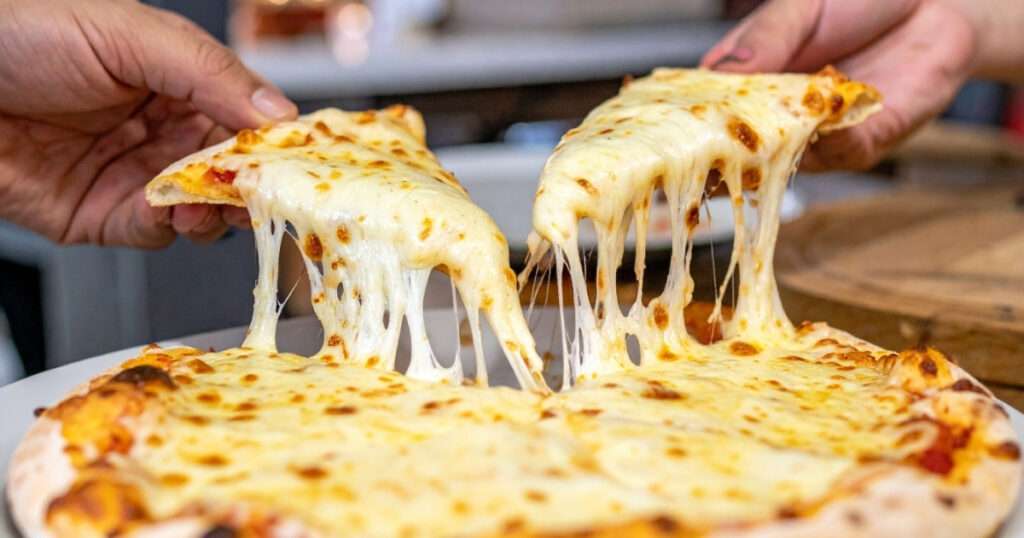 Pizza cuatro quesos